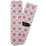 Logo & Tag Line Adult Crew Socks (Personalized)