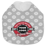 Logo & Tag Line Jersey Knit Baby Bib w/ Logos