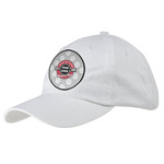 Logo & Tag Line Baseball Cap - White (Personalized)