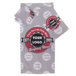 Logo & Tag Line Bath Towel Set - 3 Pcs w/ Logos