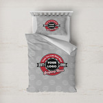 Logo & Tag Line Duvet Cover Set - Twin w/ Logos