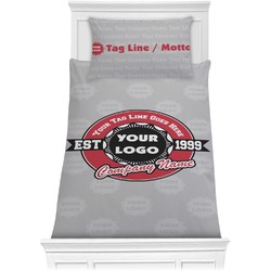 Logo & Tag Line Comforter Set - Twin XL w/ Logos