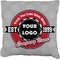 Logo & Tag Line Burlap Pillow 18"