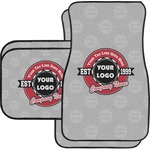 Logo & Tag Line Car Floor Mats Set - 2 Front & 2 Back w/ Logos