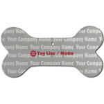 Logo & Tag Line Ceramic Dog Ornament - Single-Sided (Personalized)