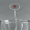 Logo & Tag Line Clear Plastic 7" Stir Stick - Oval - Main