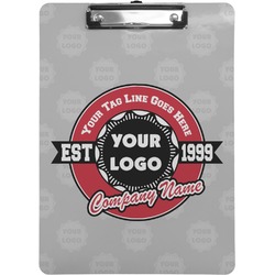 Logo & Tag Line Clipboard - Letter Size w/ Logos