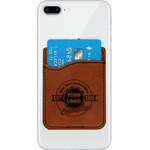 Logo & Tag Line Leatherette Phone Wallet (Personalized)