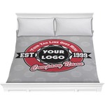 Logo & Tag Line Comforter - King w/ Logos