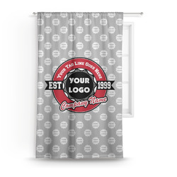 Logo & Tag Line Curtain Panel - Custom Size (Personalized)