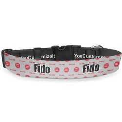 Logo & Tag Line Deluxe Dog Collar - Double Extra Large - 20.5" to 35" (Personalized)