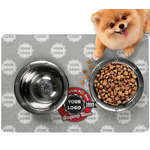 Logo & Tag Line Dog Food Mat - Small w/ Logos