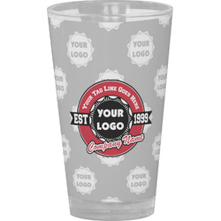 Logo & Tag Line Pint Glass - Full Color (Personalized)
