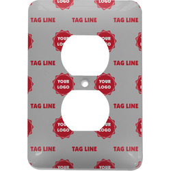 Logo & Tag Line Electric Outlet Plate (Personalized)