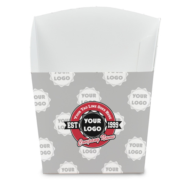 Custom Logo & Tag Line French Fry Favor Boxes w/ Logos