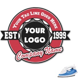 Logo & Tag Line Graphic Iron On Transfer - Up to 4.5" x 4.5" (Personalized)