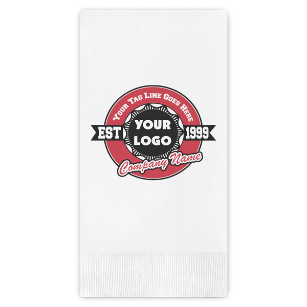 Custom Logo & Tag Line Guest Towels - Full Color (Personalized)