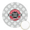 Logo & Tag Line Icing Circle - Medium - Front