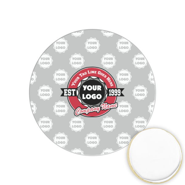 Custom Logo & Tag Line Printed Cookie Topper - 1.25" (Personalized)