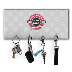 Logo & Tag Line Key Hanger w/ 4 Hooks w/ Logos
