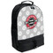 Logo & Tag Line Large Backpack - Black - Angled View