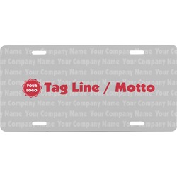 Logo & Tag Line Front License Plate (Personalized)
