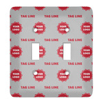 Logo & Tag Line Light Switch Cover - 2 Toggle Plate (Personalized)