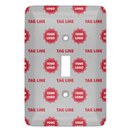 Logo & Tag Line Light Switch Cover - Single Toggle (Personalized)