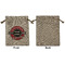 Logo & Tag Line Medium Burlap Gift Bag - Front Approval