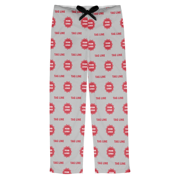 Custom Logo & Tag Line Mens Pajama Pants - XL (Personalized)