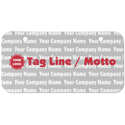 Logo & Tag Line Mini/Bicycle License Plate - 2 Holes (Personalized)