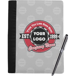 Logo & Tag Line Notebook Padfolio - Large w/ Logos