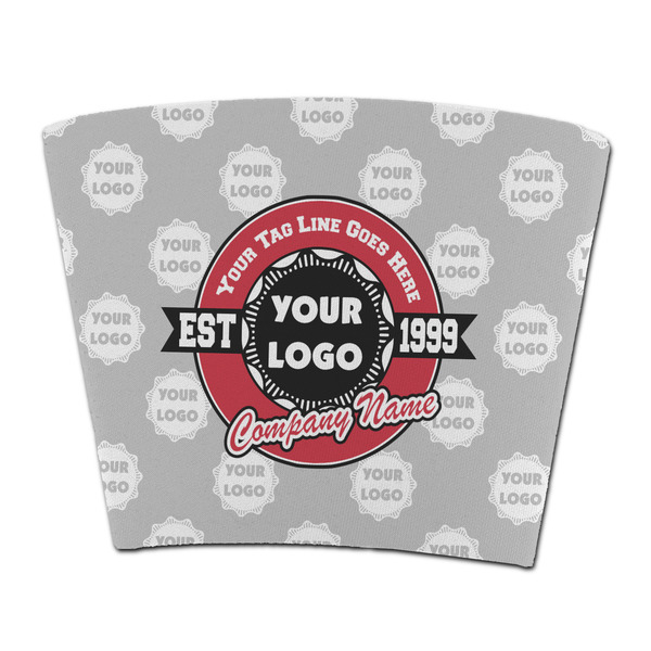 Custom Logo & Tag Line Party Cup Sleeve - without bottom w/ Logos