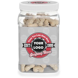 Logo & Tag Line Dog Treat Jar w/ Logos