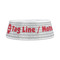 Logo & Tag Line Plastic Dog Bowls - Medium - FRONT