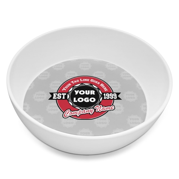 Custom Logo & Tag Line Melamine Bowl - 8 oz (Personalized)