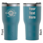 Logo & Tag Line RTIC Tumbler - Dark Teal - Laser Engraved - Double-Sided (Personalized)