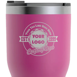 Logo & Tag Line RTIC Tumbler - Magenta - Laser Engraved - Double-Sided (Personalized)