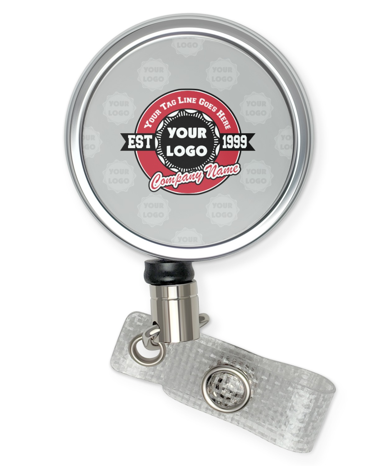 Personalized ID card Retractable Badge Reels With your Name / Custom Text