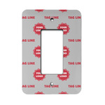 Logo & Tag Line Rocker Style Light Switch Cover (Personalized)