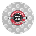 Logo & Tag Line Round Indoor Area Rug - 5' - 60" (Personalized)