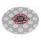 Logo & Tag Line Round Stone Trivet - Angle View