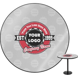Logo & Tag Line Round Table - 24" (Personalized)