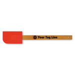 Logo & Tag Line Silicone Spatula - Red (Personalized)