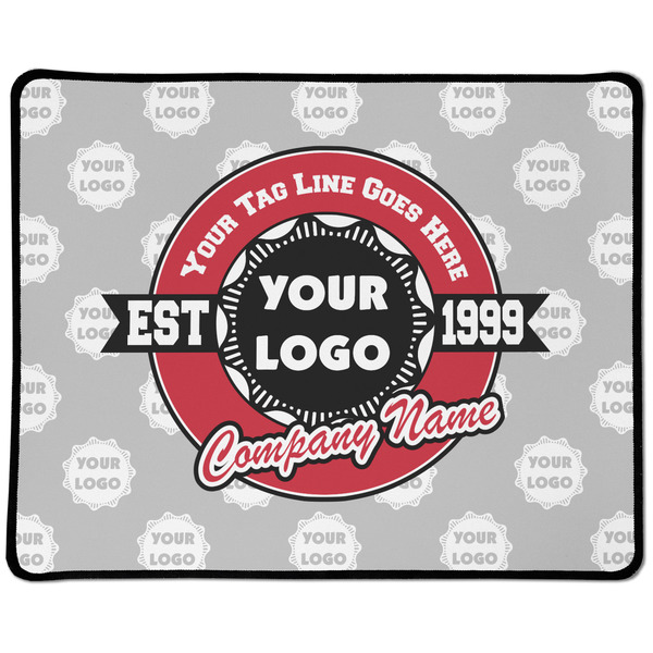 Custom Logo & Tag Line Gaming Mouse Pad - Large - 12.5" x 10" w/ Logos