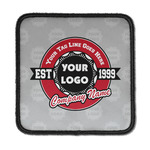 Logo & Tag Line Iron On Square Patch w/ Logos