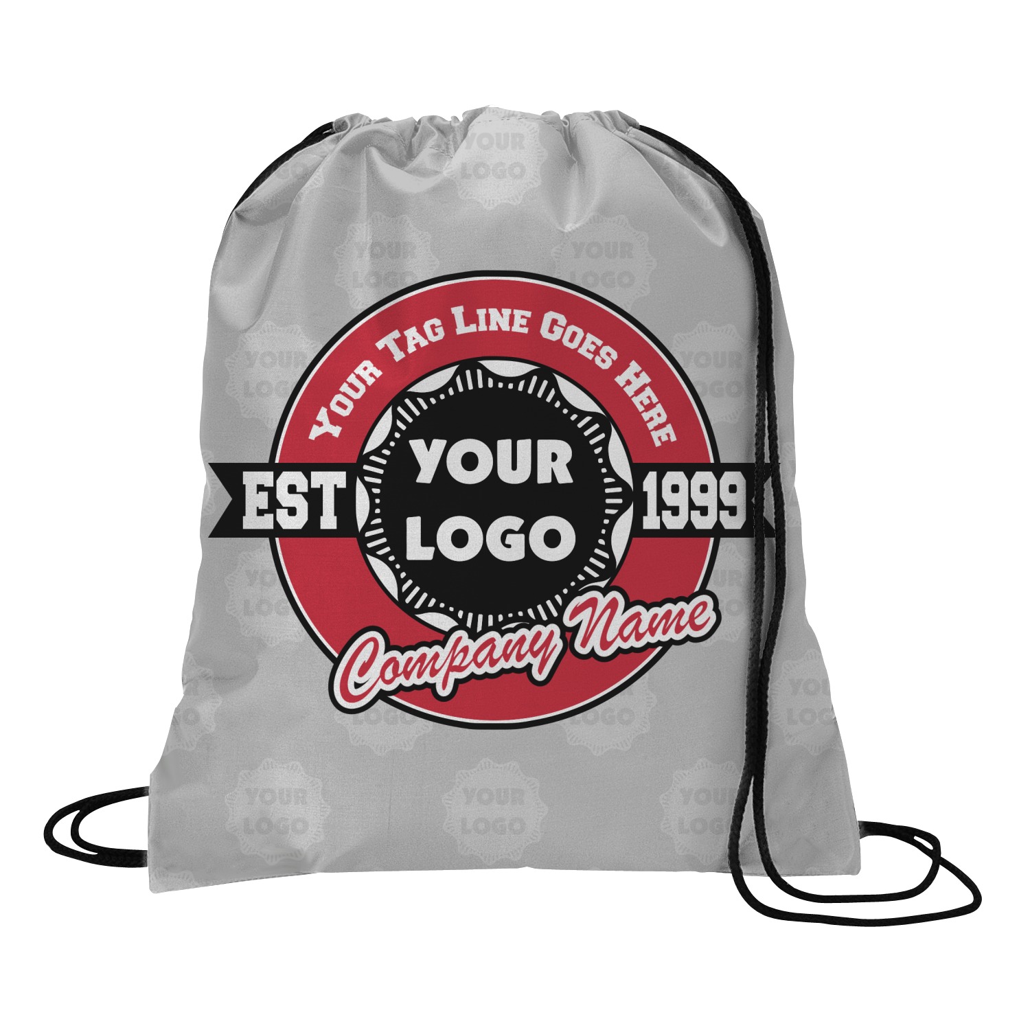 String bags with clearance logo