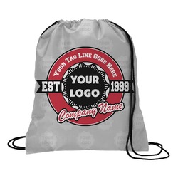 Logo & Tag Line Drawstring Backpack w/ Logos