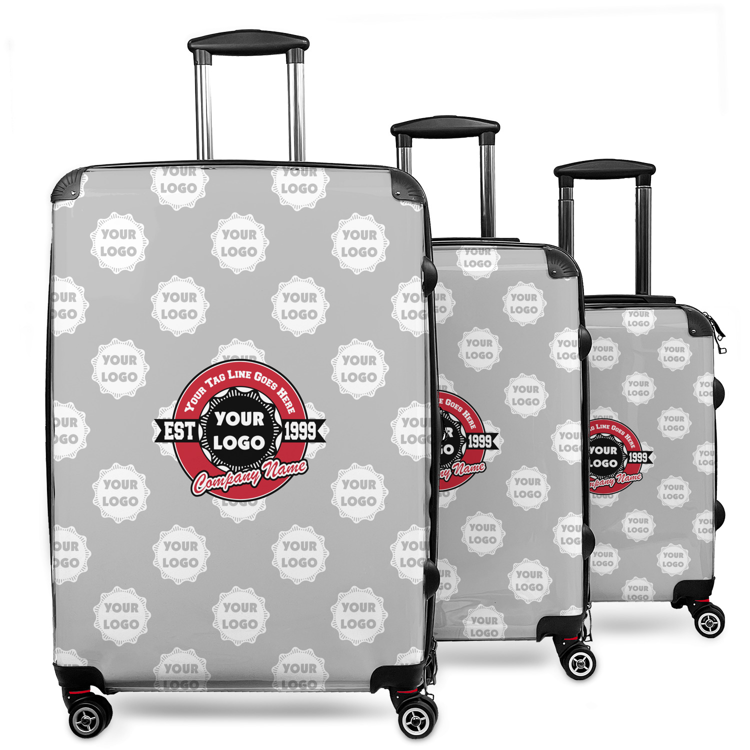 Custom store logo luggage