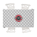 Logo & Tag Line Tablecloth - 58" x 102" w/ Logos